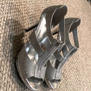 Silver High Heels